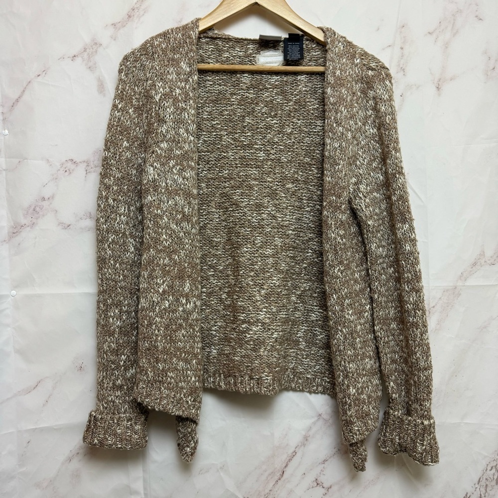 Harley-Davidson Tan and Cream Knit Cardigan